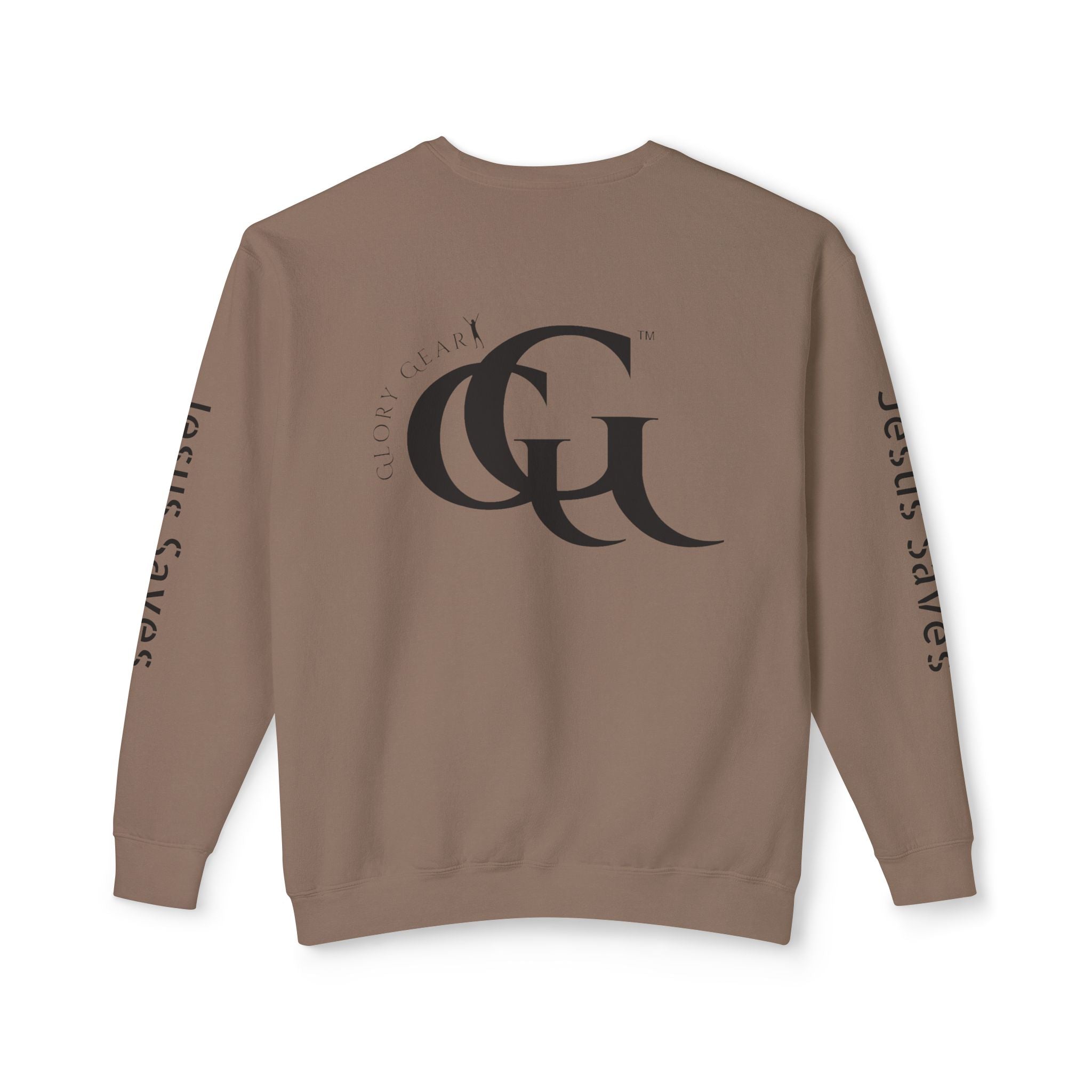 Collection of Inspirational Unisex Crewneck Sweatshirt - Glory Gear 'Jesus Saves' Design in a gallery layout