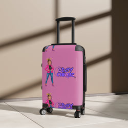 Collection of Edgy Chique Pink Suitcase - Trendy Luggage for Fashion-Forward Travelers in a gallery layout