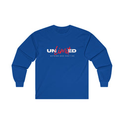 Collection of "Unlimited: Nothing God Can't Do" - Unisex Ultra Cotton Long Sleeve Tee in a gallery layout