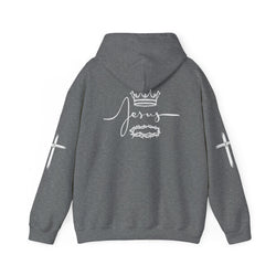 Collection of Jesus Crown & Cross Unisex Hooded Sweatshirt in a gallery layout