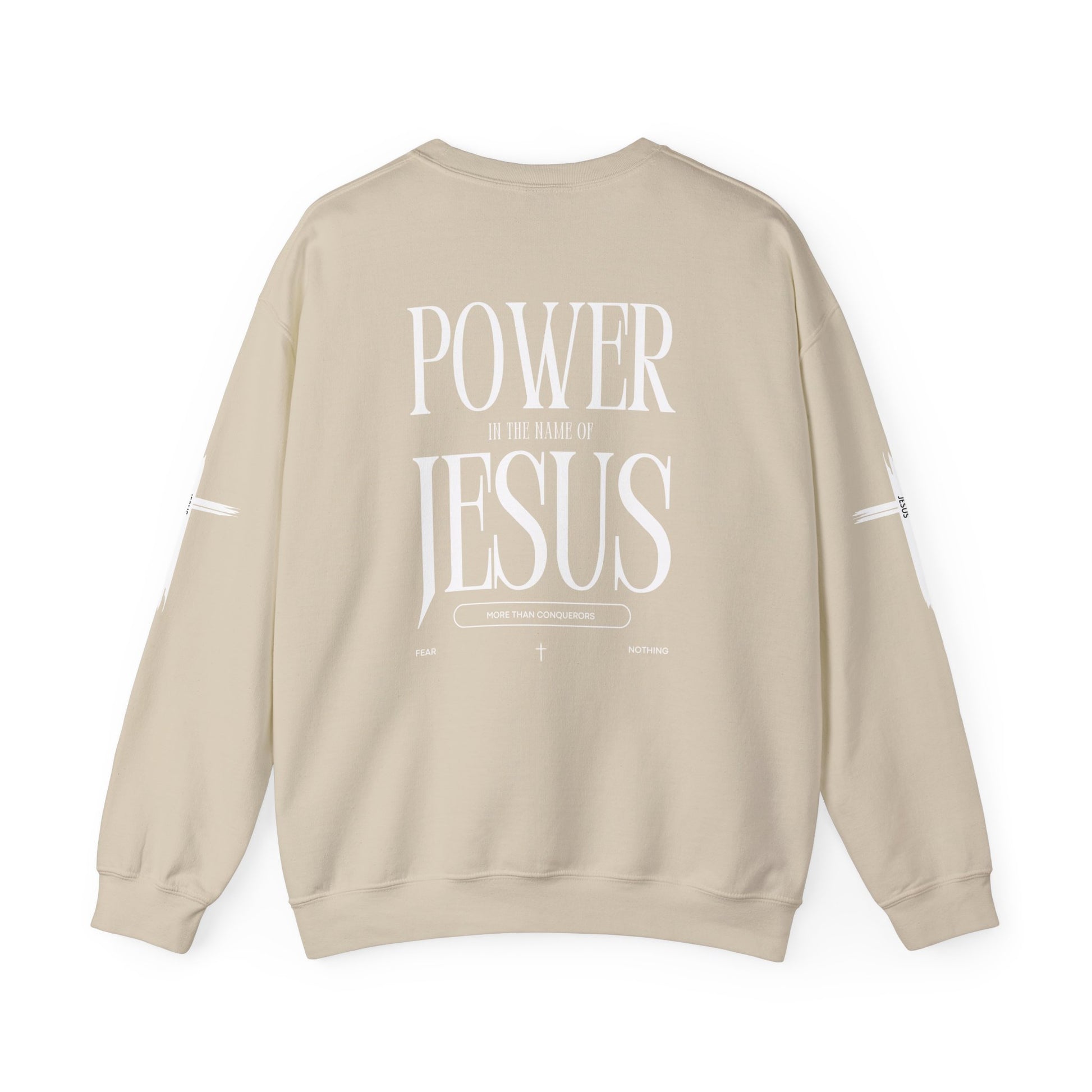 Power In the Name of Jesus Unisex Crewneck Sweatshirt for Comfort Lovers