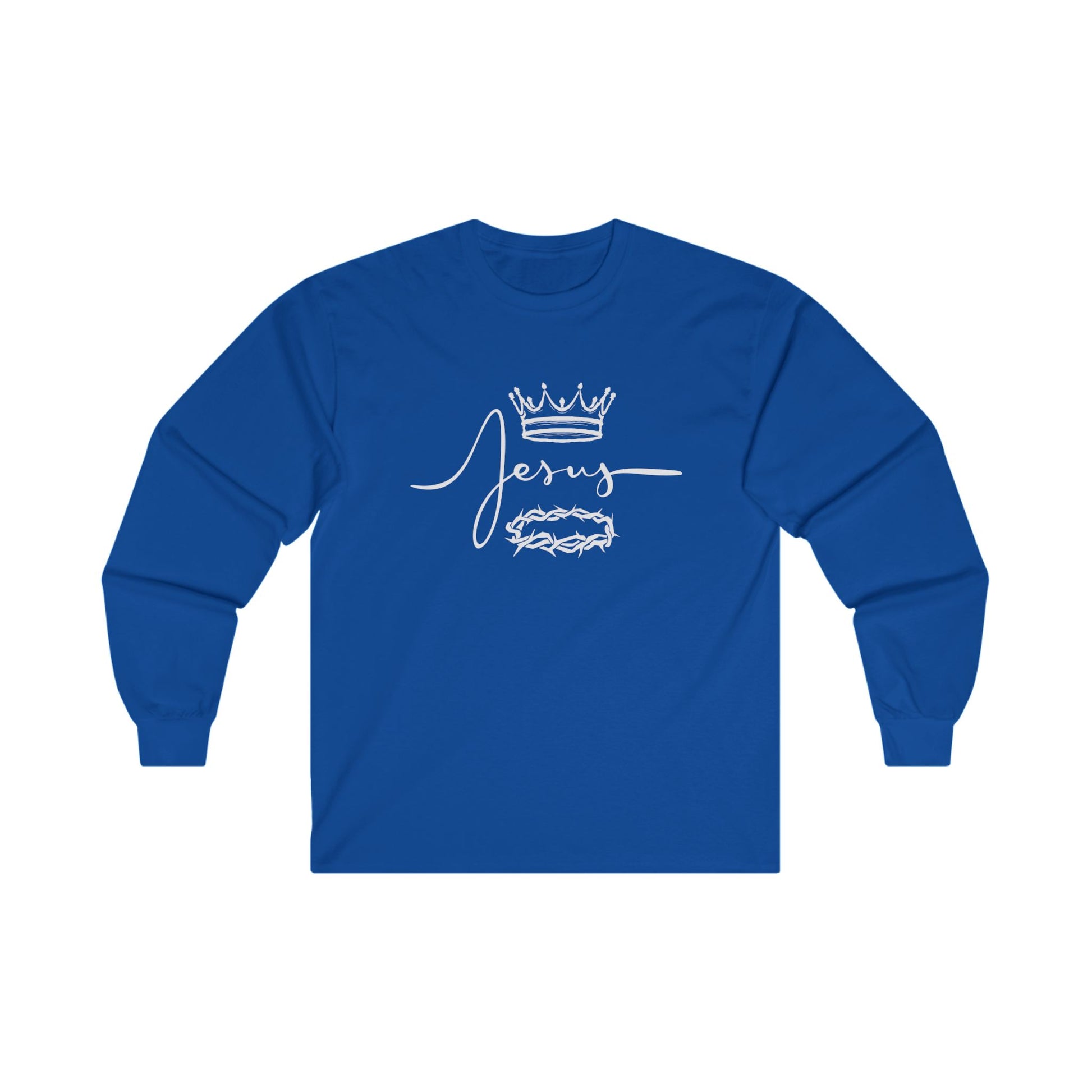 Crown & Thorn Jesus Unisex Long Sleeve Tee - Faith Inspired Apparel