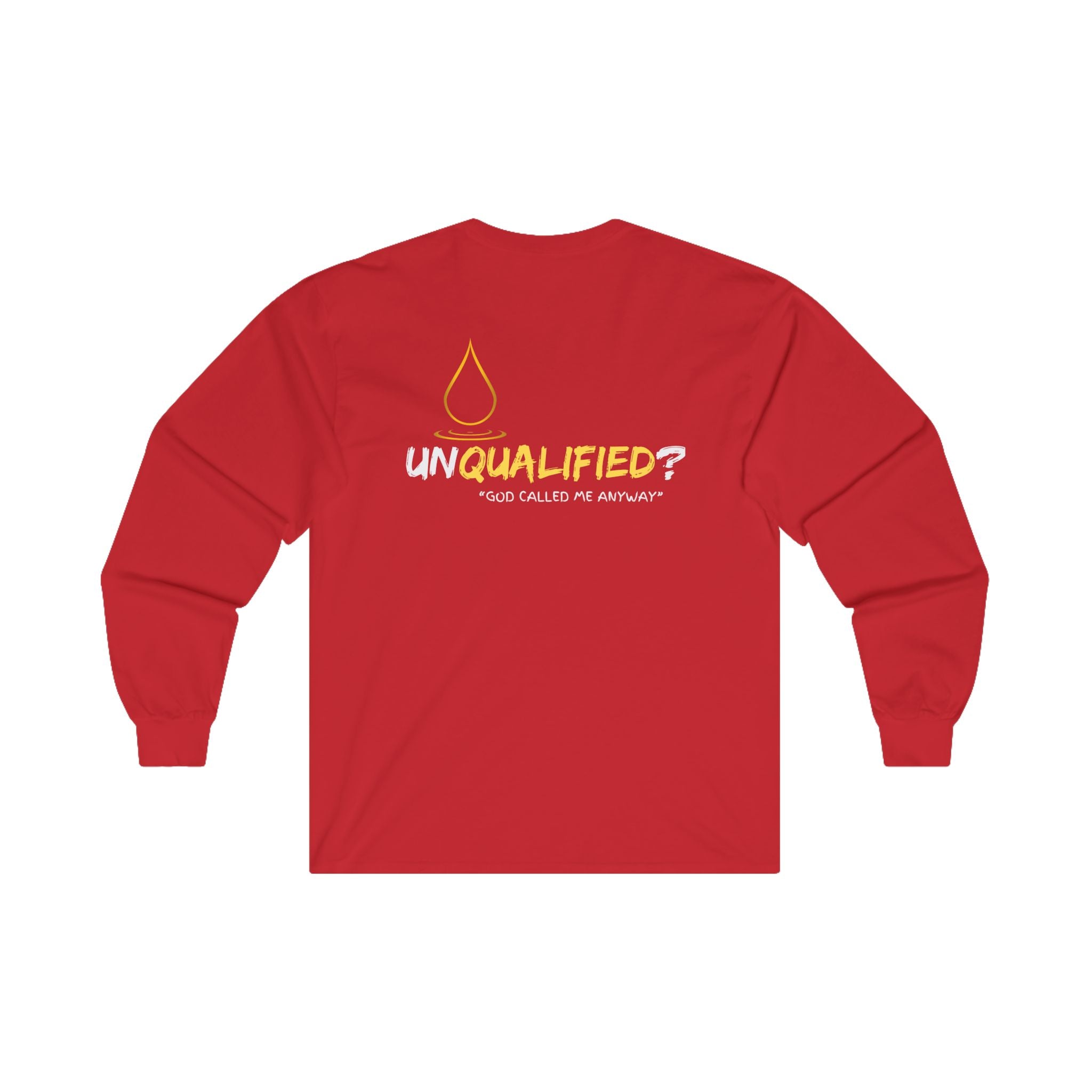 Collection of 'unQUALIFIED?' God called me anyway - Unisex Long Sleeve Tee in a gallery layout