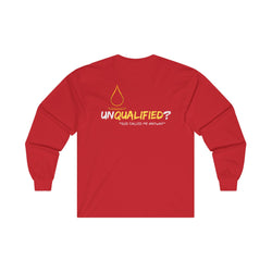 Collection of 'unQUALIFIED?' God called me anyway - Unisex Long Sleeve Tee in a gallery layout