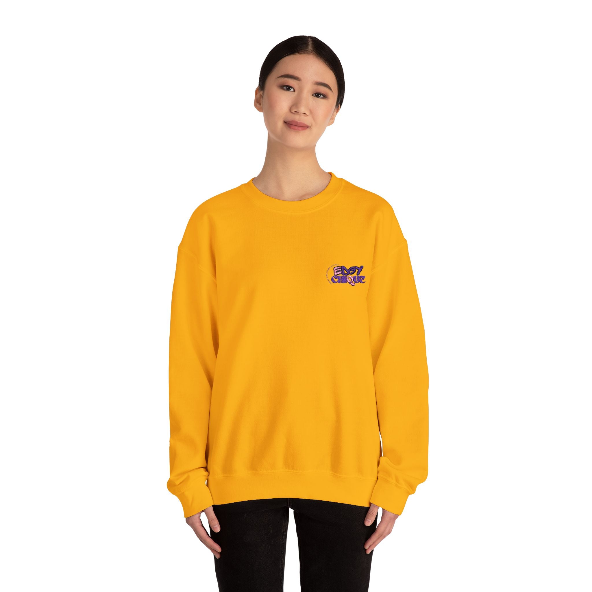 Collection of Embroidered Edgy Chique Sweatshirt in a gallery layout