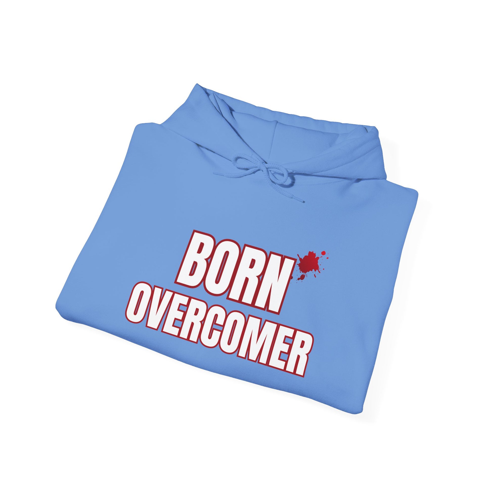 Born Overcomer - Unisex Heavy Blend Hoodie - Inspirational Sweatshirt for Everyday Comfort