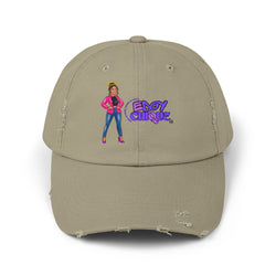 Collection of Edgy Chique Unisex Distressed Cap - Trendy Hat for Fashion-Forward Individuals in a gallery layout