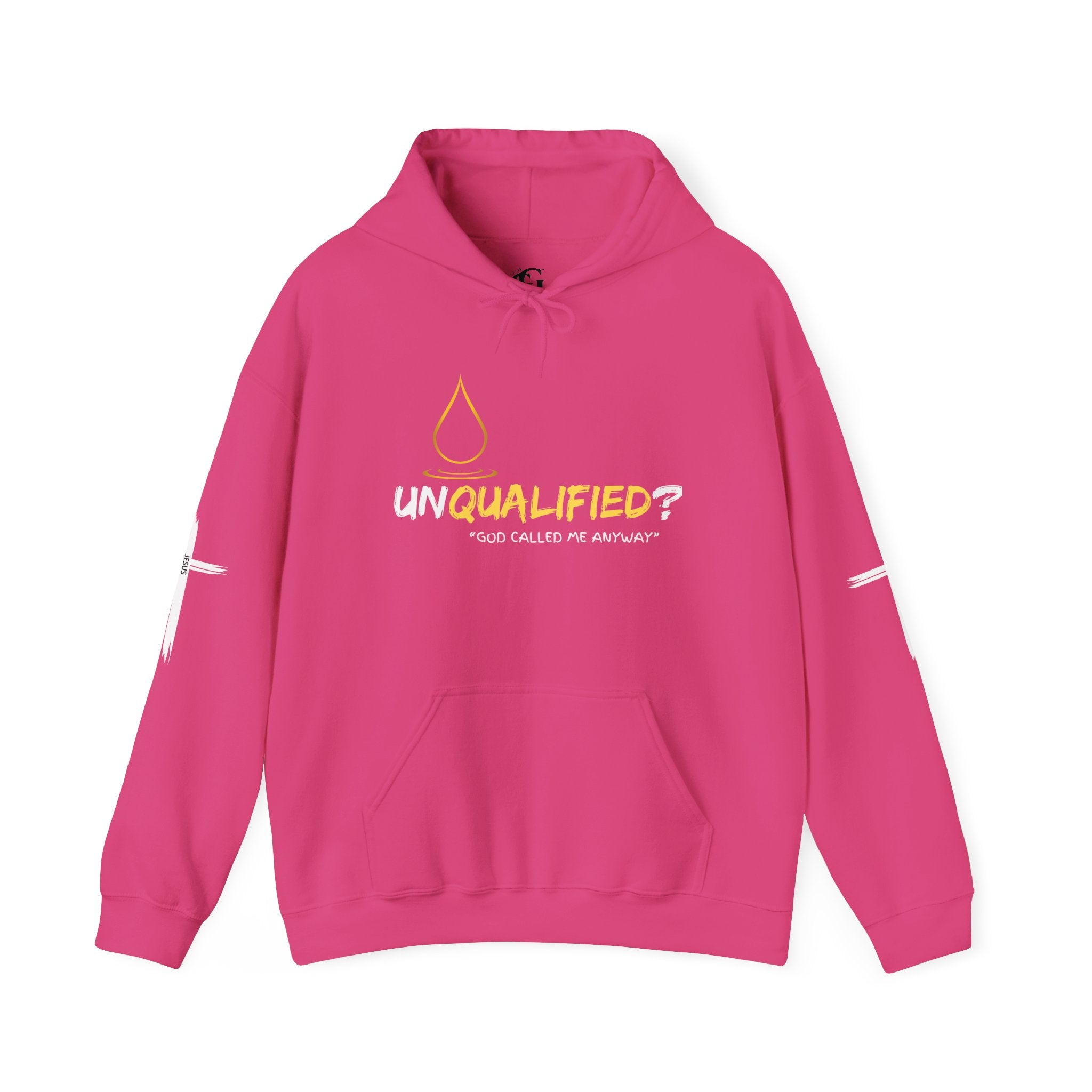 Collection of Unisex Hoodie: Unqualified? God Called Me Anyway - Faith-Inspired Apparel in a gallery layout