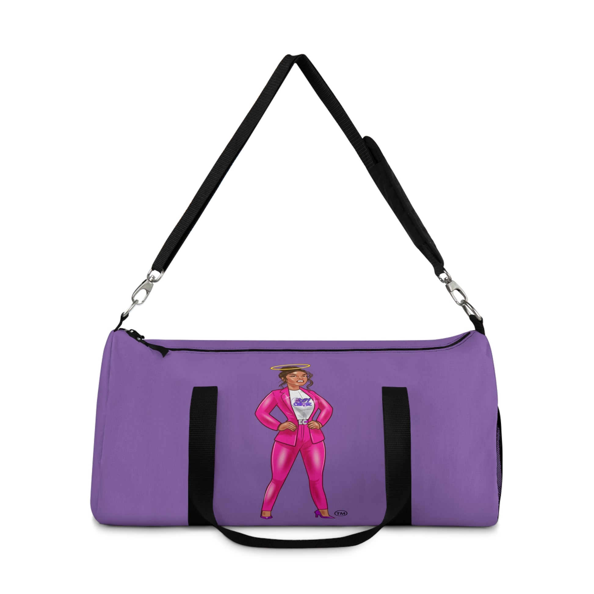 Edgy Chique Empowerment Duffel Bag - Bold Design for Fitness & Travel